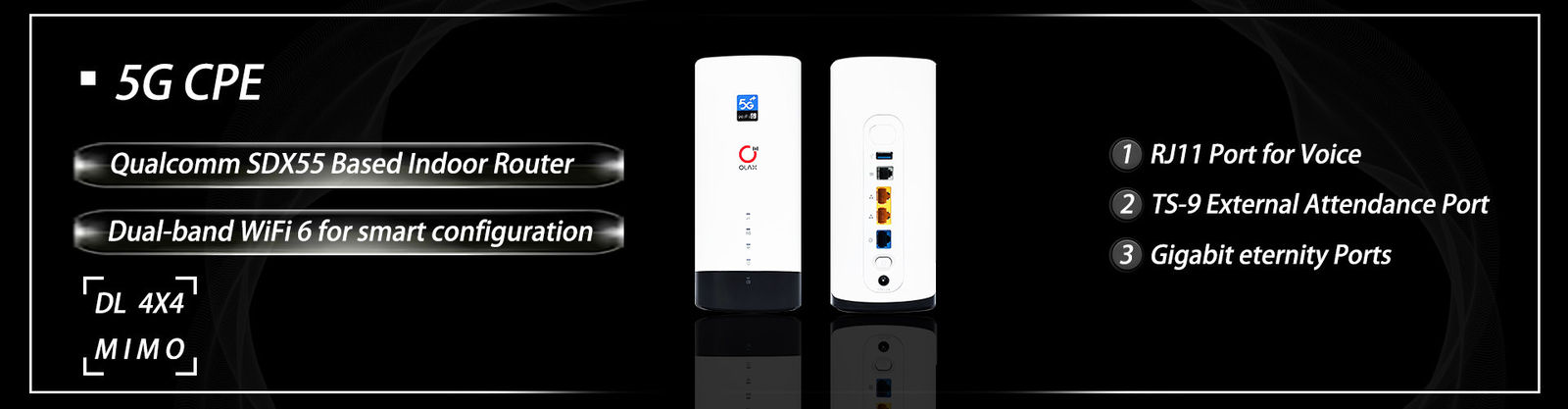 Olax G5018 New 5G CPE Modem WiFi6 Wireless Modem 5G router with sim card slot