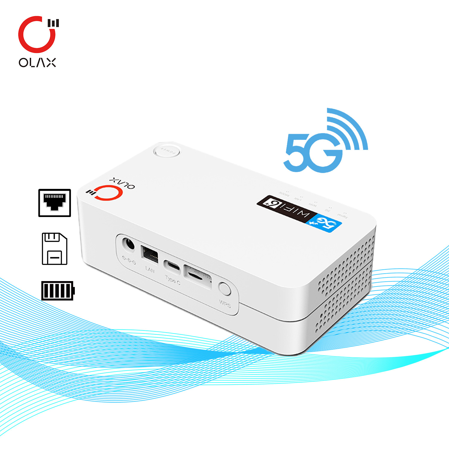 5G/4Gルーター SIMスロット付き ポータブルワイヤレスモバイルルーター,SIMカード付きlteモデム